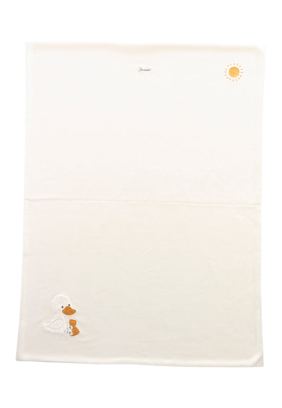 Sterntaler Babydecke Ente Edda aus wärmendem Microfleece in ecru Outlet