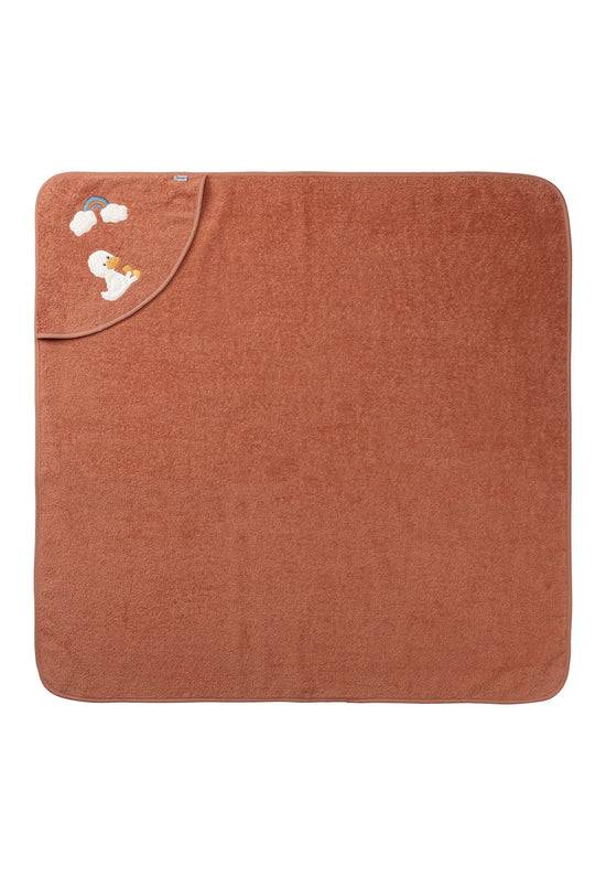 Sterntaler Kapuzenbadetuch mit Motiv Ente Edda, 100x100cm Limitierter Zeitrabatt