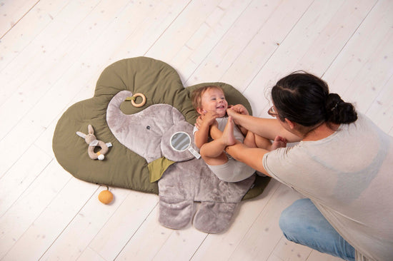 Sterntaler Krabbeldecke Motiv Wolke mit Elefant Eddy, Grau Weihnachtsangebot