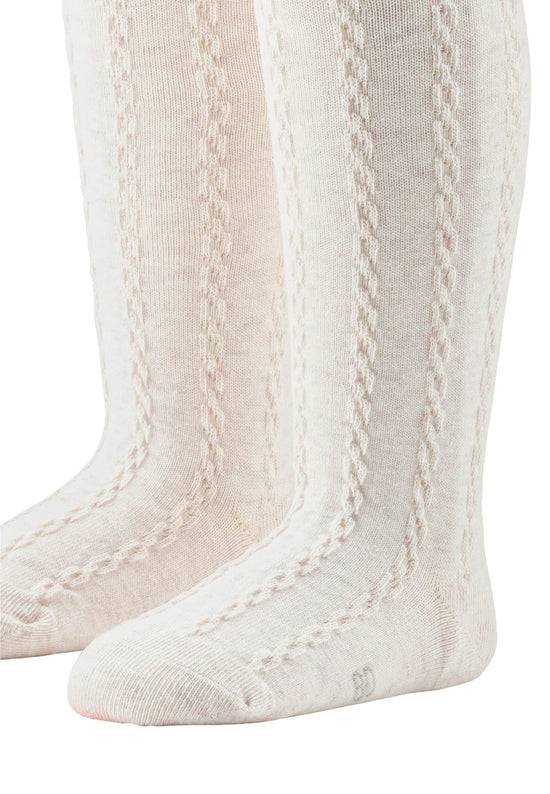 Sterntaler Baumwoll-Mischgewebe Strumpfhose mit Zopfmuster Fabrikladen