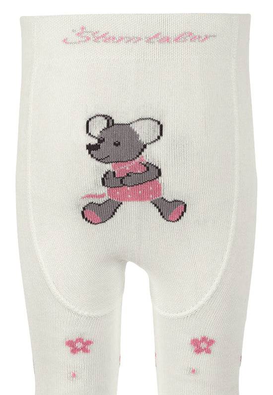 Sterntaler Krabbelstrumpfhose Mabel mit Po-Motiv in Ecru Auslauf