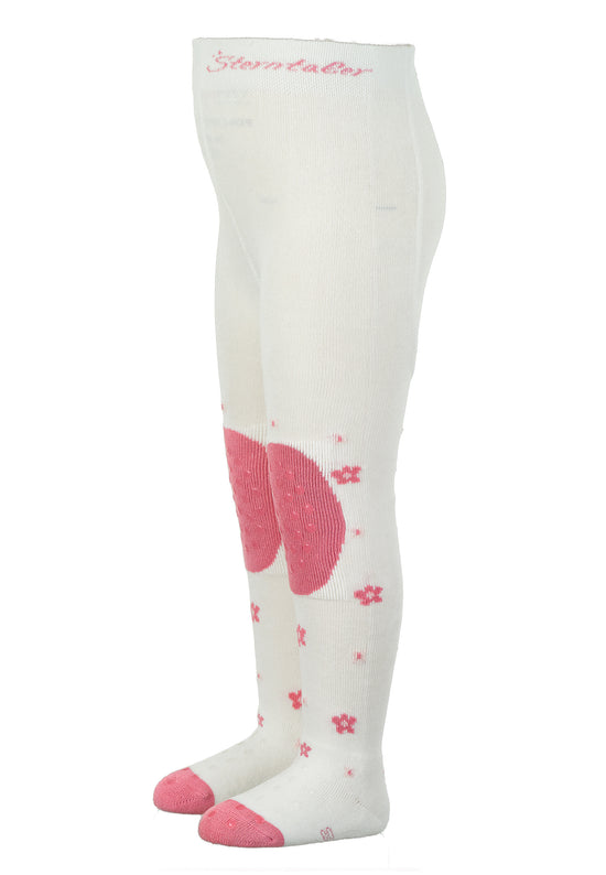 Sterntaler Krabbelstrumpfhose Mabel mit Po-Motiv in Ecru Auslauf