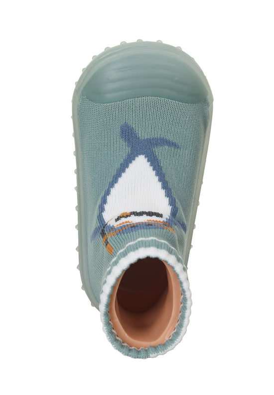 Sterntaler Adventure-Socks mit Motiv Hai in Dunkelgrün Fabrik Onlineshop