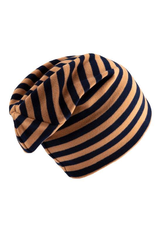 Sterntaler Beanie aus Microfleece bedruckt mit Ringeln Osterangebot