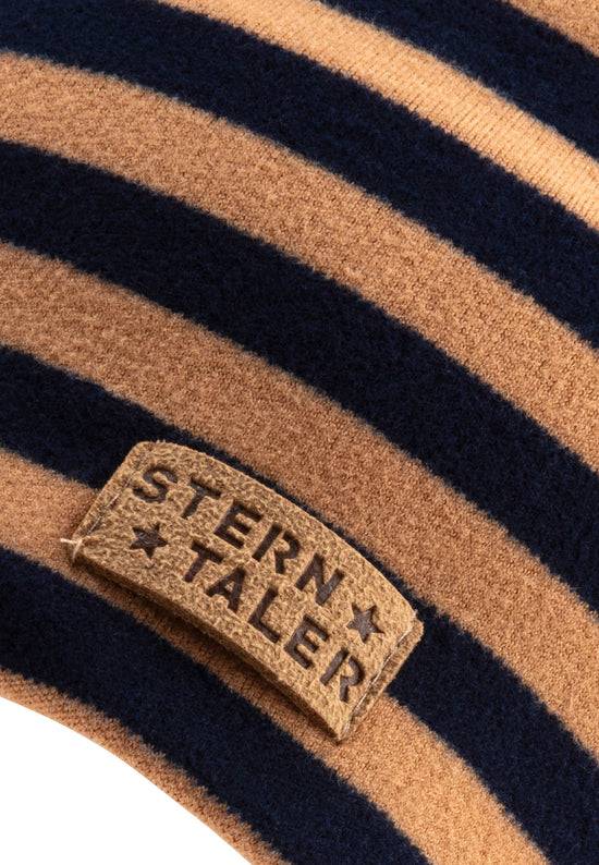 Sterntaler Beanie aus Microfleece bedruckt mit Ringeln Osterangebot