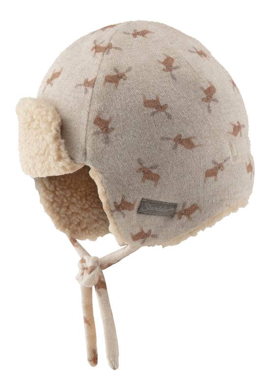 Sterntaler Fliegermütze Rentiere gefüttert mit Baumwollteddy Jubiläumsangebot