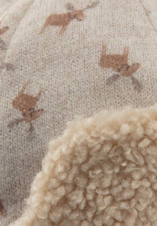 Sterntaler Fliegermütze Rentiere gefüttert mit Baumwollteddy Jubiläumsangebot