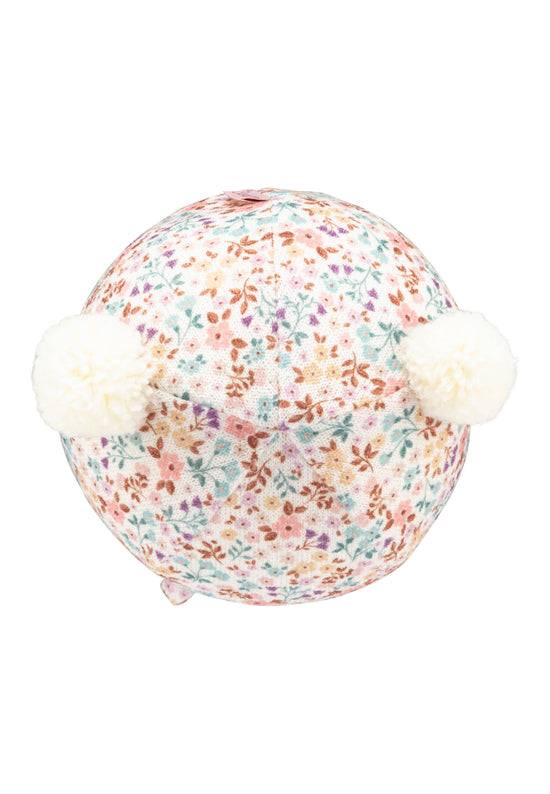 Sterntaler Inkamütze bedruckt mit Millefleur aus Strickware Lagerräumung
