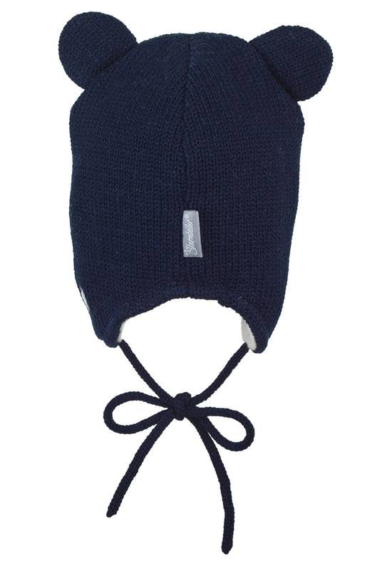 Sterntaler Strickmütze aus Wolle (Merino) mit Bärengesicht Tiefpreis