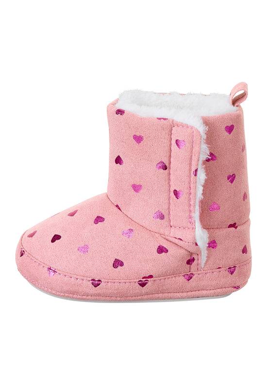 Sterntaler Baby-Stiefel aus gewebtem Velour mit Print Herzen Vierteljährliche Förderung