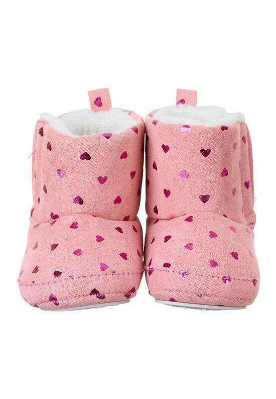 Sterntaler Baby-Stiefel aus gewebtem Velour mit Print Herzen Vierteljährliche Förderung