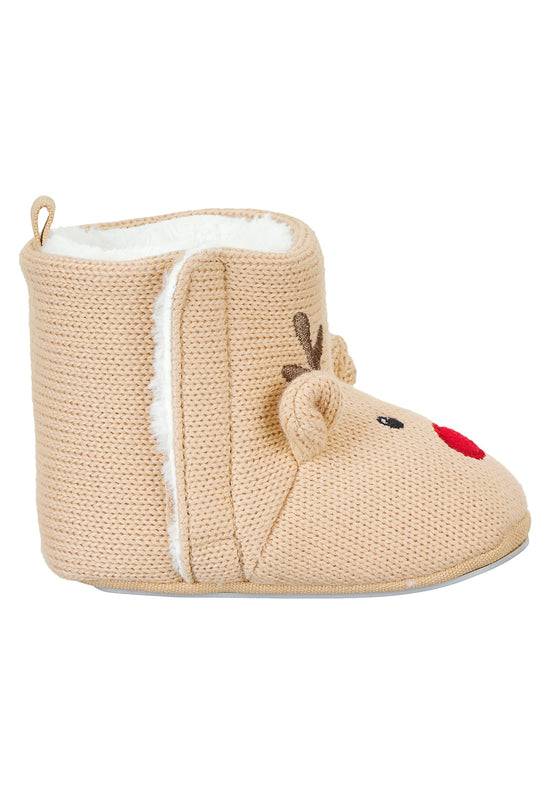 Sterntaler Babystiefel in Strickoptik mit Motiv Rentier Schlussverkauf
