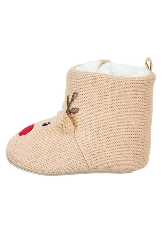 Sterntaler Babystiefel in Strickoptik mit Motiv Rentier Schlussverkauf