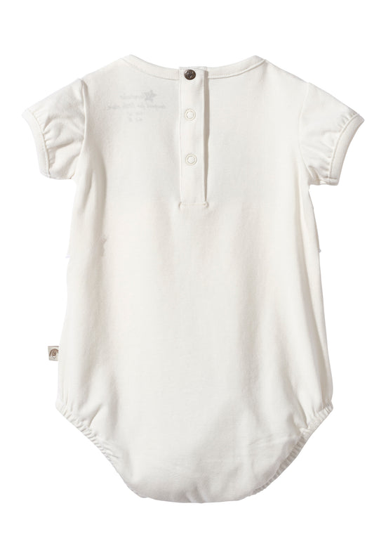 Sterntaler Baby Body Hase Happy mit kurzen Puffärmeln in ecru Flash Sale