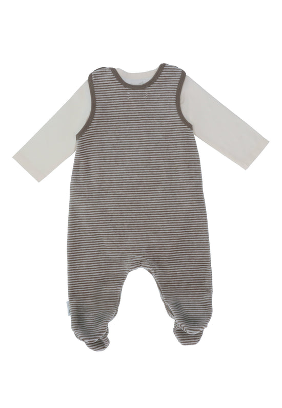 Sterntaler Baby Strampler aus Nicki, Motiv Elefant Eddy, Grau Lagerräumung