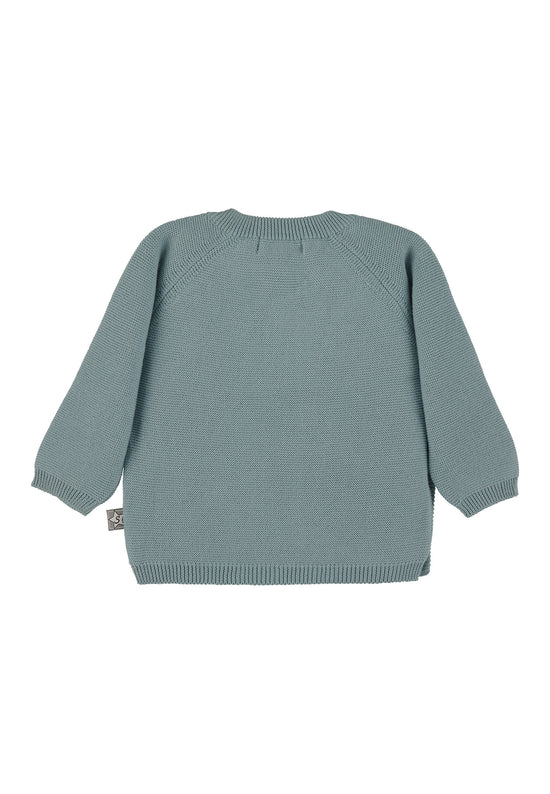 Sterntaler GOTS Strick-Jacke uni in Grün, Marine oder Grau Zeitlich begrenztes Angebot
