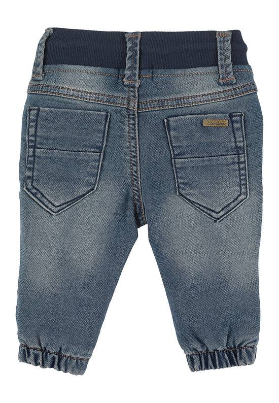 Sterntaler Jeanshose aus elastischem Sweat Denim in Marine Große Rabatte