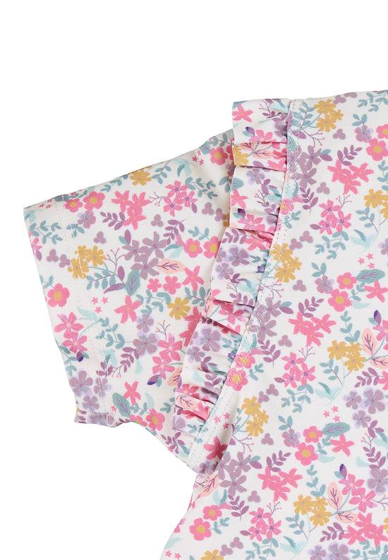 Sterntaler Schwimmoverall bedruckt mit Blumen in ecru Letzte 2 Tage
