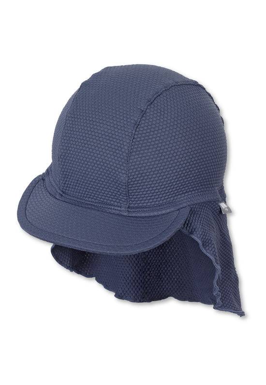 Sterntaler Schirmmütze mit Nackenschutz aus Strukturmaterial Fabrikladen