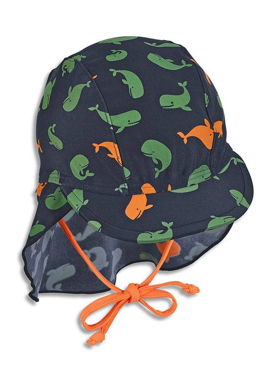 Sterntaler Schirmmütze mit Nackenschutz in Marine Outlet