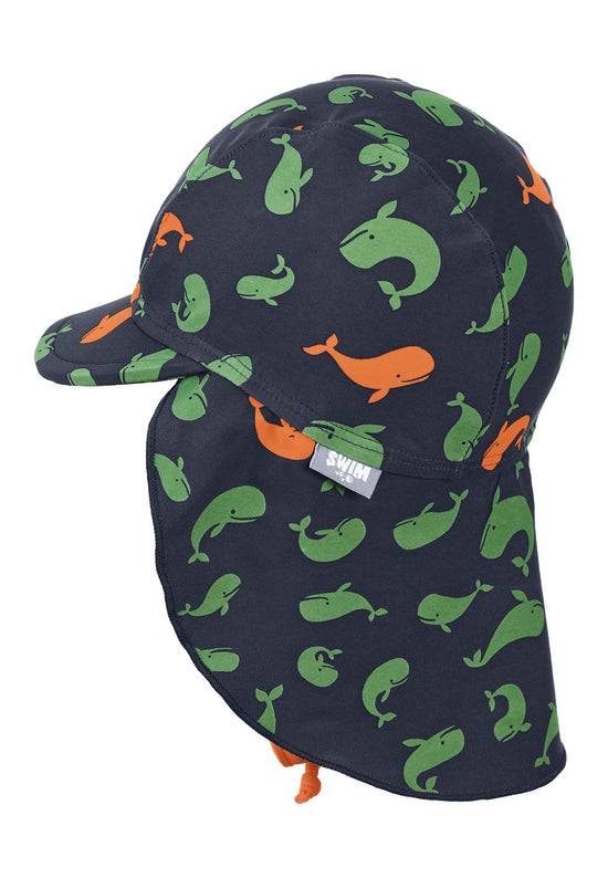 Sterntaler Schirmmütze mit Nackenschutz in Marine Outlet
