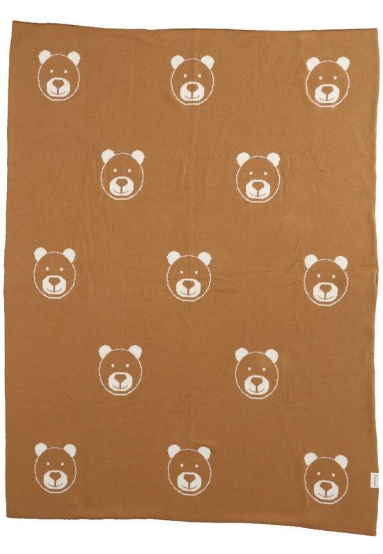 Sterntaler GOTS Strick-Schmusedecke Bär zum Wenden, 100x80cm Black Friday
