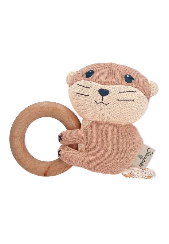 Sterntaler Holz-Greifling Otter Otti in Hellbraun, 13 cm Blitzangebot