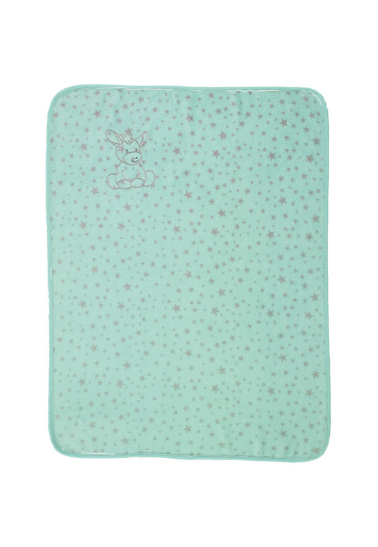 Sterntaler Plüsch-Decke Esel Emmi in Türkis, 100x75cm 50% Rabatt für begrenzte Zeit
