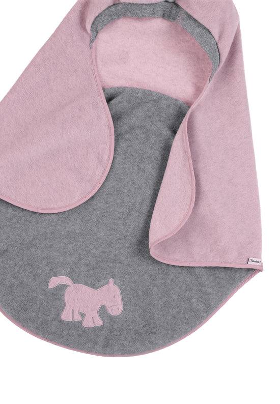 Sterntaler Einschlagdecke Pony Pauline in Lila/Grau, 75x90cm im Angebot