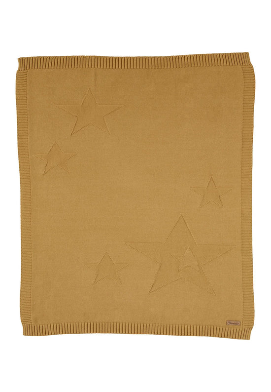 Sterntaler Strick-Schmusedecke mit eingestrickten Sternen Großer Ausverkauf