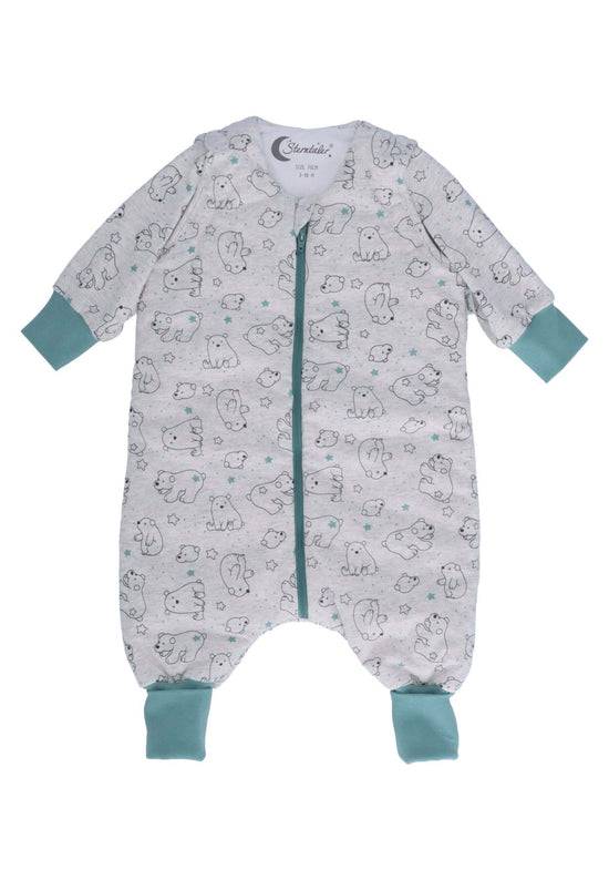 Sterntaler Schlafsack mit Beinen 90cm Eisbär Elia in Ecru mel Online Outlet