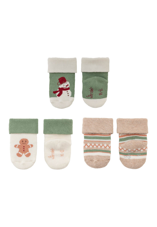 Sterntaler Baby Socken 3er Set Weihnachten aus Baumwoll-Mischgewebe Online