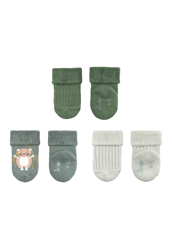Sterntaler Baby Socken 3er Set Bieber aus Baumwoll-Mischgewebe Outlet