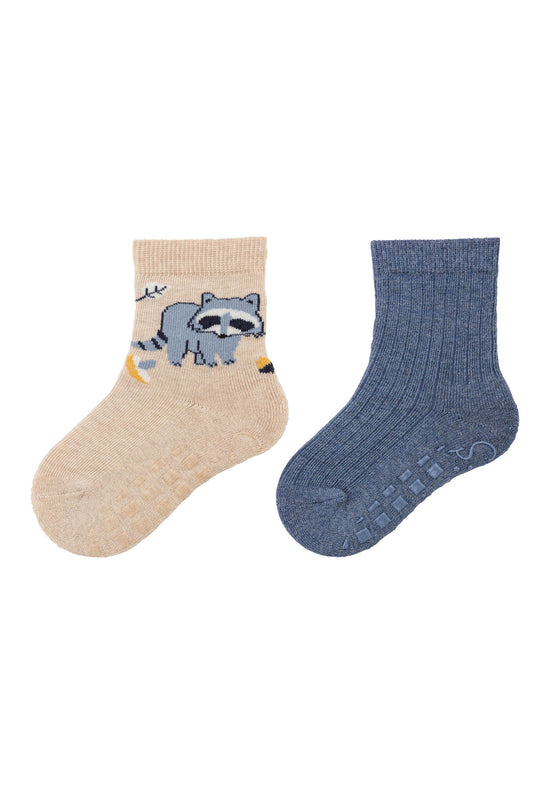 Sterntaler ABS Socken Waschbär im 2er-Pack mit rutschfeste Sohle Fabrikpreis