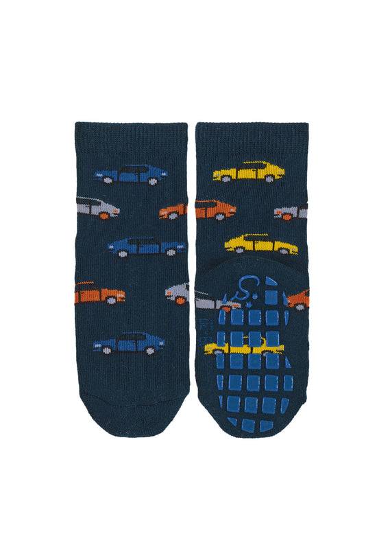Sterntaler ABS-Socken 2er-Pack Bagger und Autos in Marine Günstig kaufen