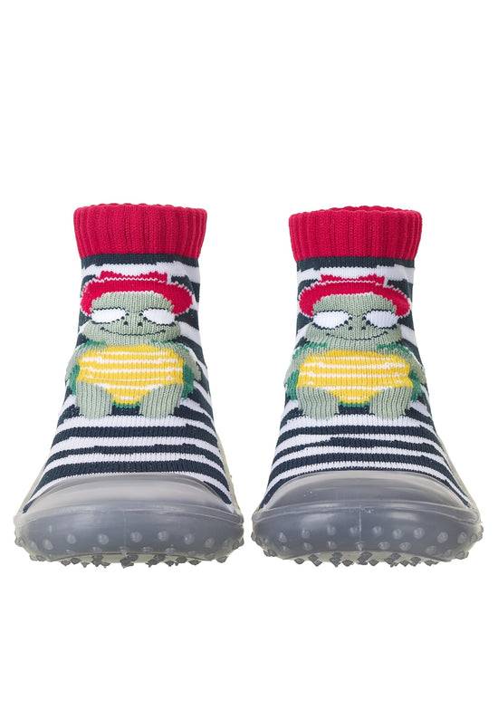 Sterntaler Adventure-Socks Schildkröte in Marine mit Ringel Begrenztes Angebot
