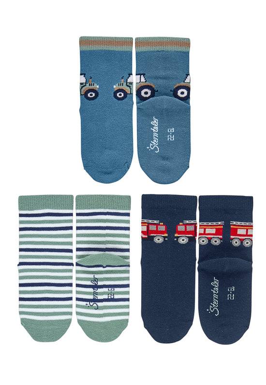 Sterntaler Kindersocken 7er-Box Jungen in Mittelblau Preisnachlass