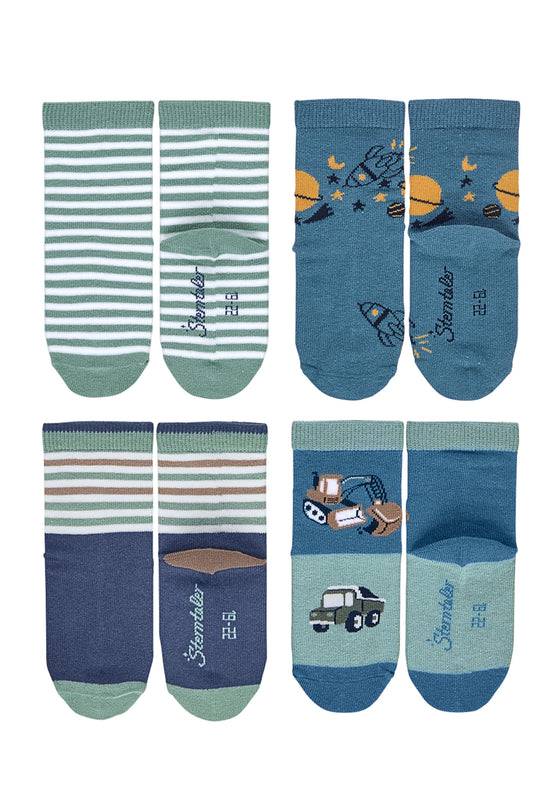 Sterntaler Kindersocken 7er-Box Jungen in Mittelblau Preisnachlass
