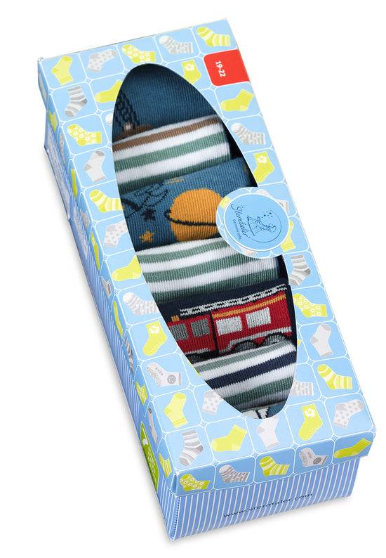 Sterntaler Kindersocken 7er-Box Jungen in Mittelblau Preisnachlass