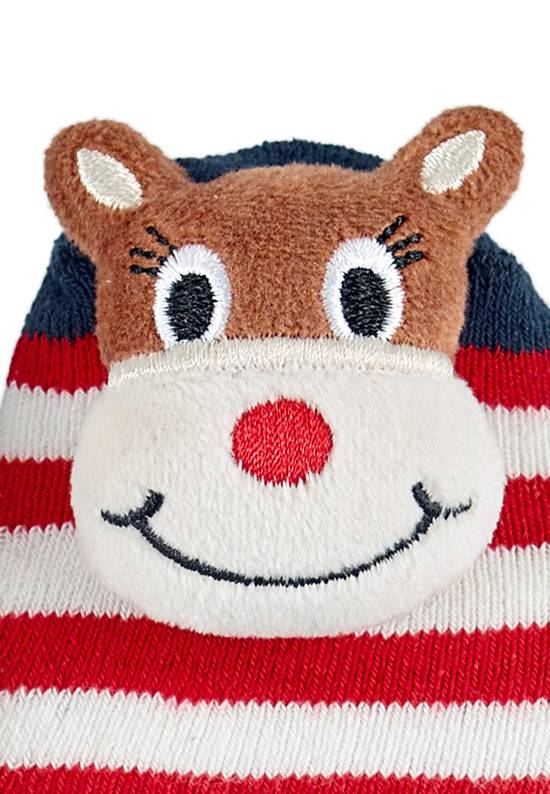 Sterntaler Baby Rasselsocken geringelt mit Motiv Weihnachten Zeitlich begrenztes Angebot