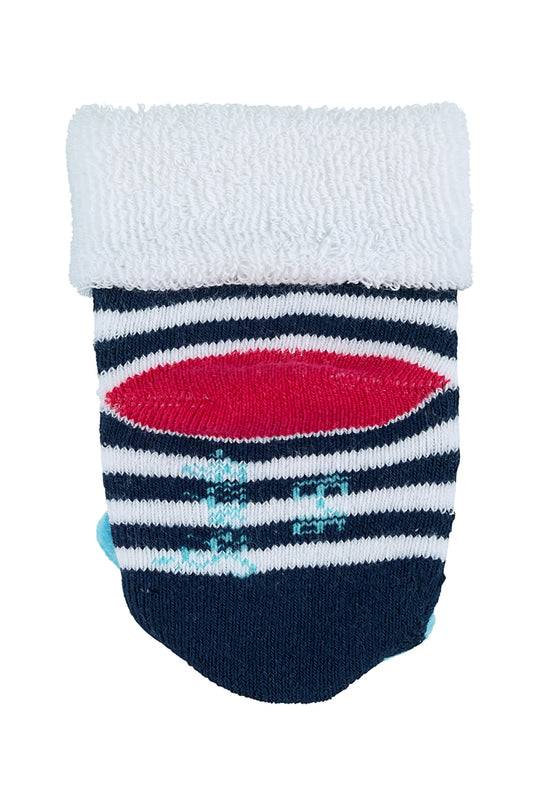 Sterntaler Baby Rasselsocken Wal in Marine mit Ringel Blitzangebot