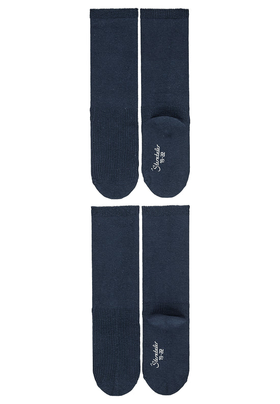 Sterntaler Kniestrümpfe 2er-Pack uni in Marine, Weiß o. Grau Saisonale Angebote