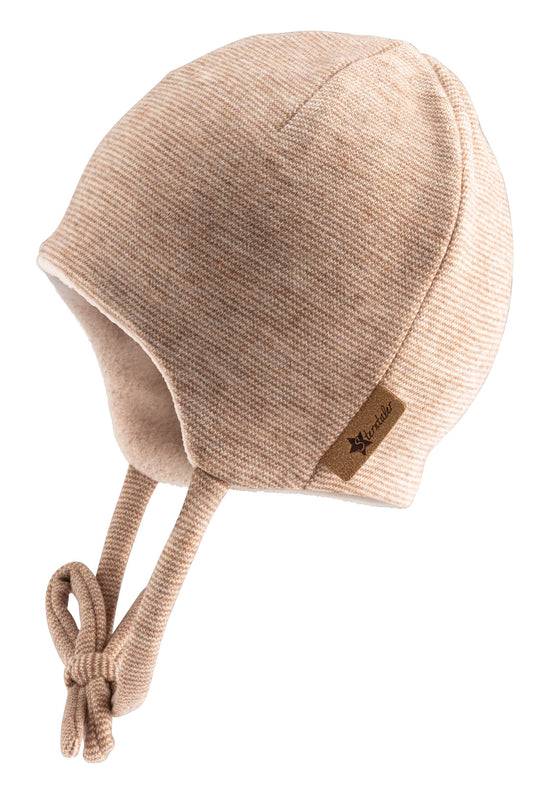 Sterntaler Beanie in Melangeoptik-Optik mit Bindeband, gefüttert Kauf eins, bekomm eins gratis