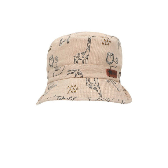 Sterntaler Fischerhut mit süßen Safari-Motiven in Beige Bis zu 60% Rabatt