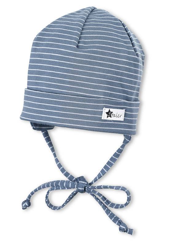 Sterntaler OCS Beanie aus Ringeljersey in Samtblau und Rosa Schlussverkauf