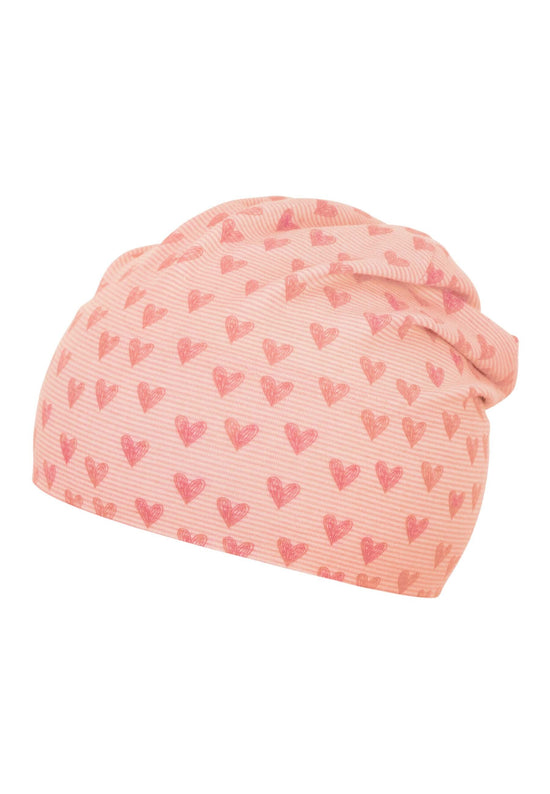 Sterntaler Slouch-Beanie mit Herzen Print aus Jersey Limitierter Zeitrabatt