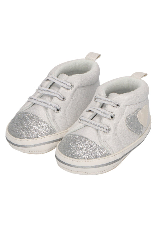 Sterntaler Babyschuh mit elastischen Schnürsenkeln in lichtgrau Exklusivangebot