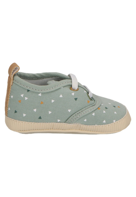 Sterntaler Babyschuh mit elastischen Schnürsenkeln in steingrün Jubiläumsangebot