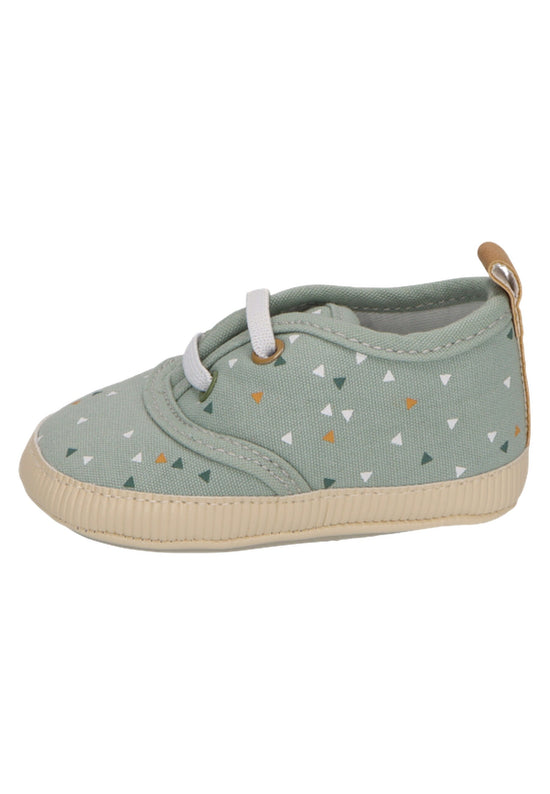 Sterntaler Babyschuh mit elastischen Schnürsenkeln in steingrün Jubiläumsangebot