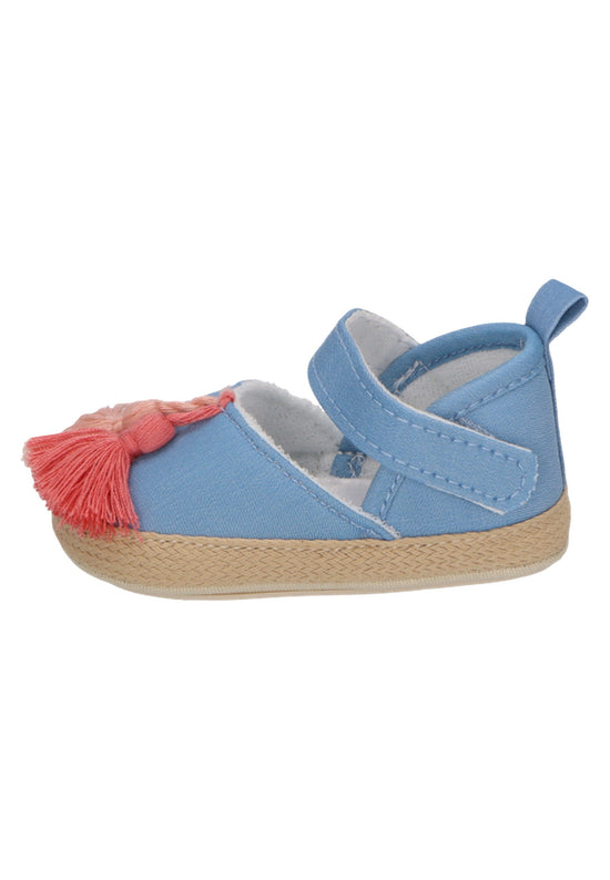 Sterntaler Baby Ballerina im Jeanslook mit Quastern in graublau Top Angebot